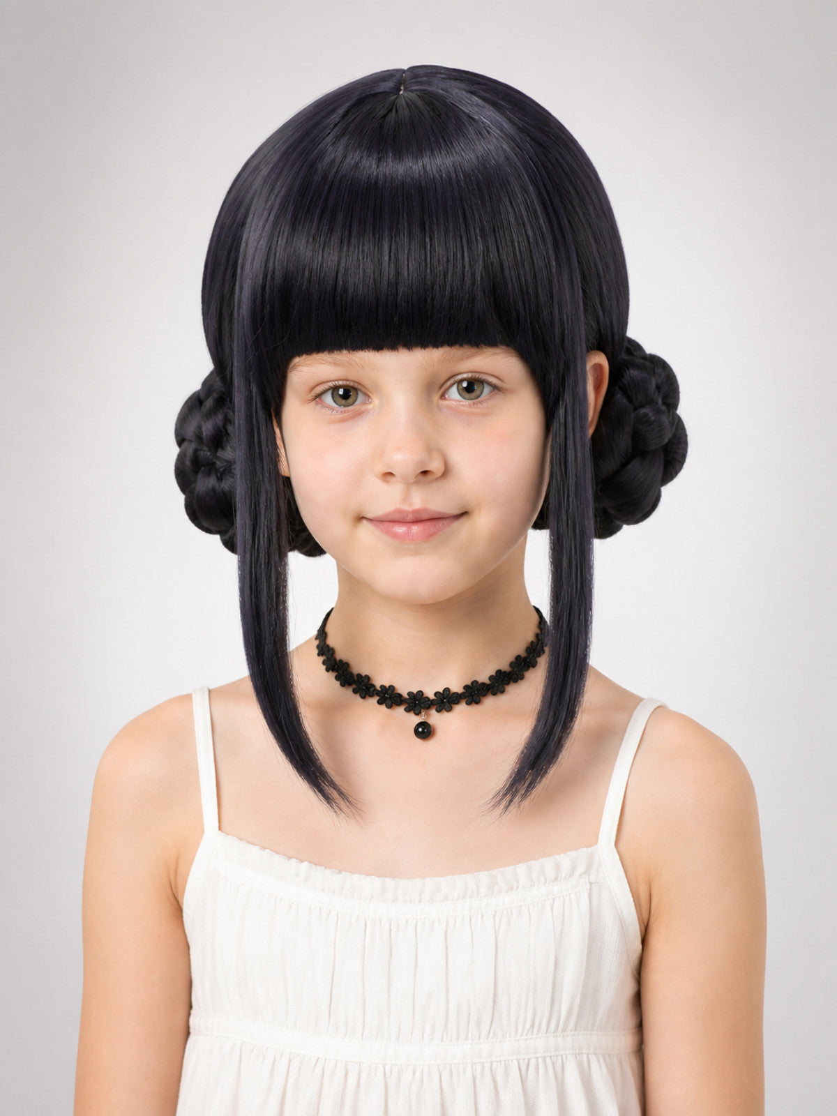 Zoe Black Cosplay Wig, Straight Hair, Bangs main product view