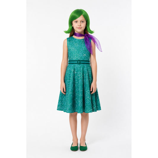 Inside Out 2 Cosplay Dress with Belt main product view