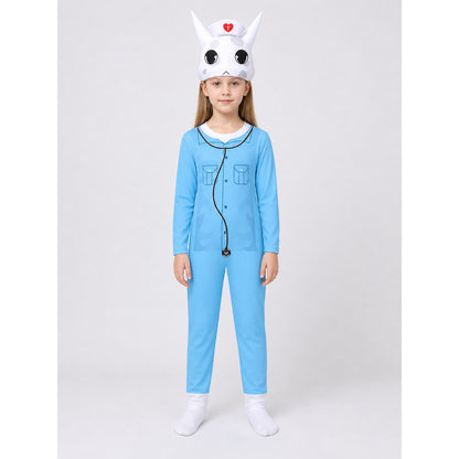 Carnival Rabbit Doctor Costume with Red Cross