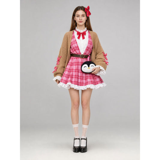 Penguin-Style Cosplay Set with Dress and Accessories