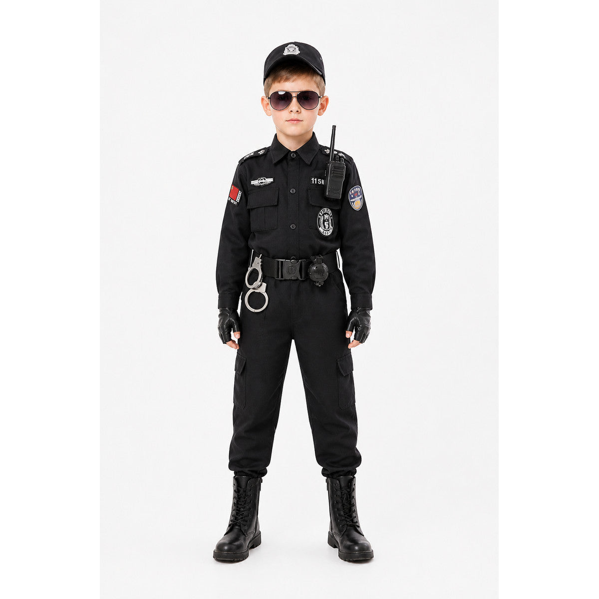 Children’s Police Officer Costume with Accessories main product view