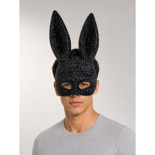 Carnival Black Rabbit Sequin Headpiece main product view