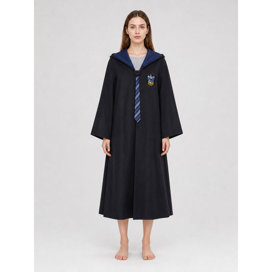 Wizard robe costume with hood and tie