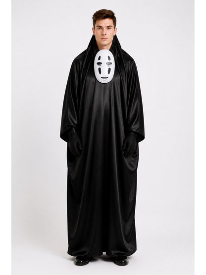 Ghost Costume with Hood and White Mask main product view