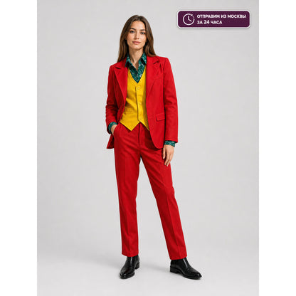 Stage Clown Costume, Jacket, Vest, and Pants