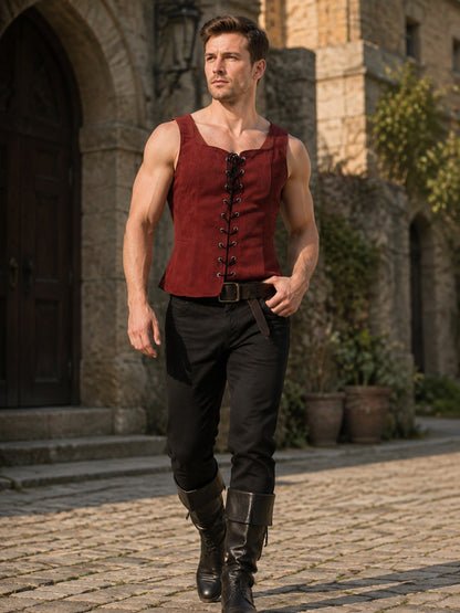 Renaissance-Style Lace-Up Vest for Performances main product view