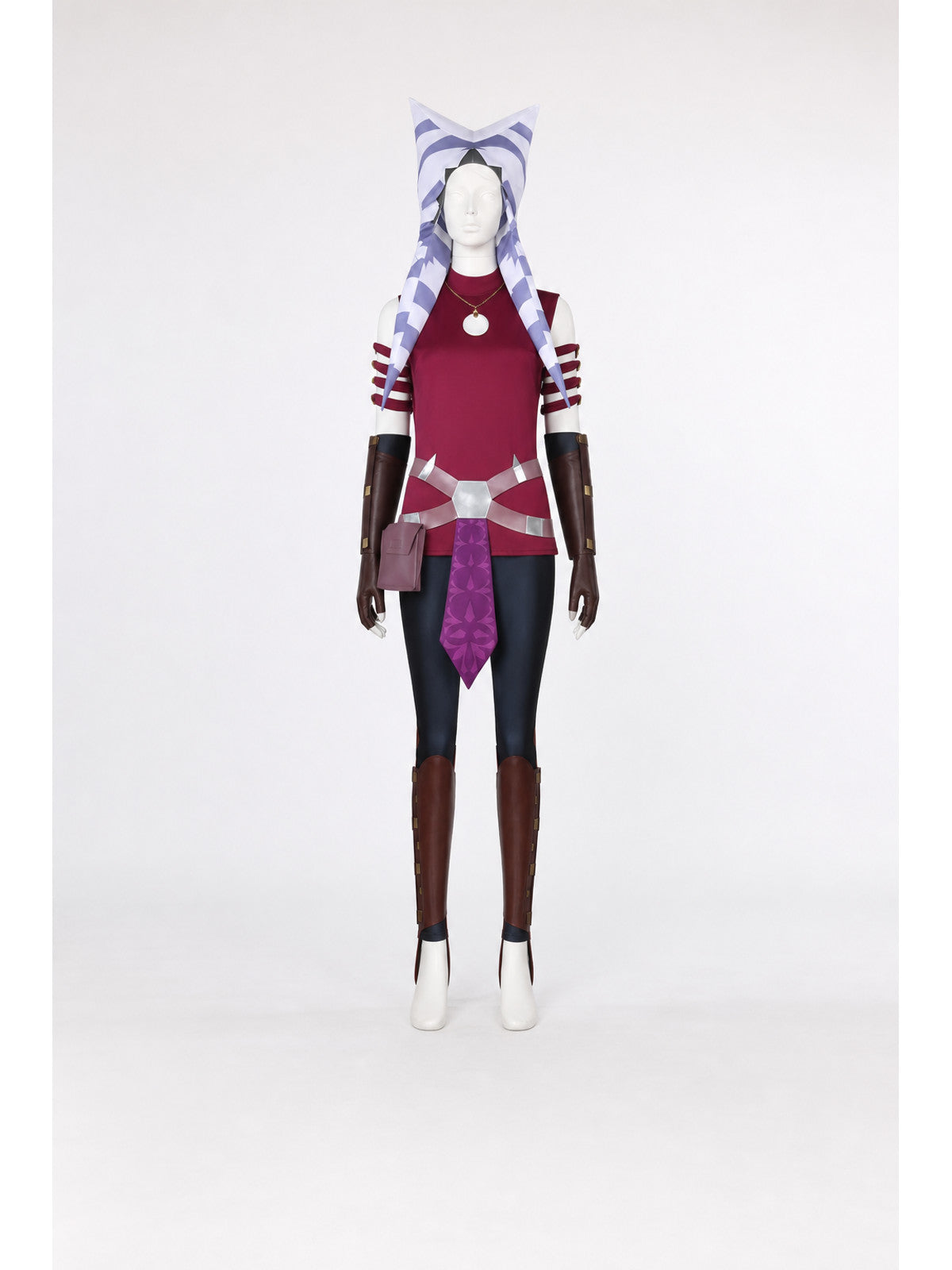 Ahsoka Cosplay Costume, Red, Set main product view