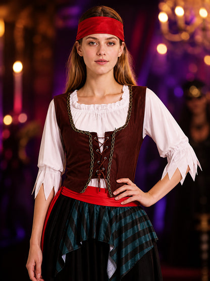 Women’s Pirate Costume for a Party on-model view