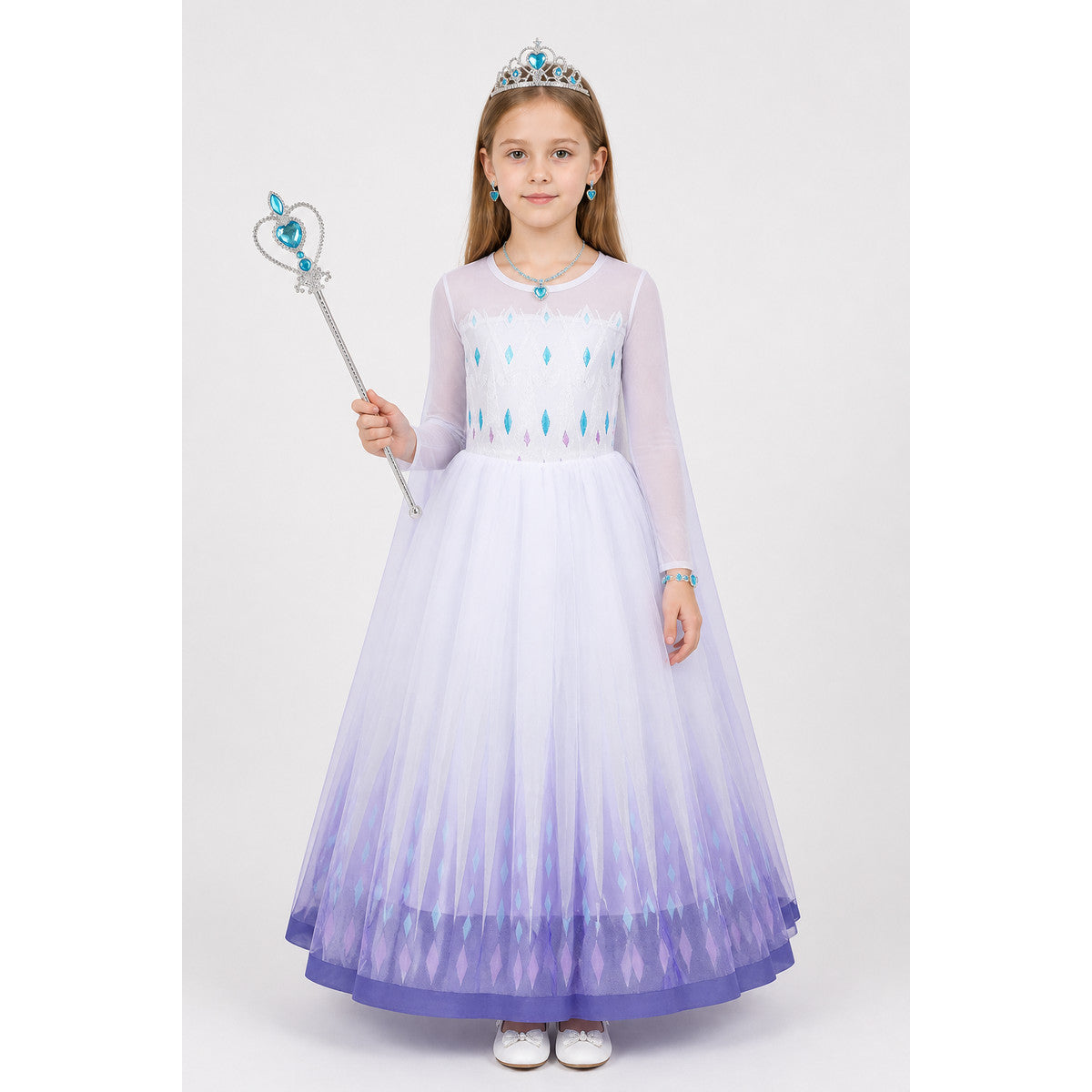 Elsa Long-Sleeve Dress with a Full Skirt main product view