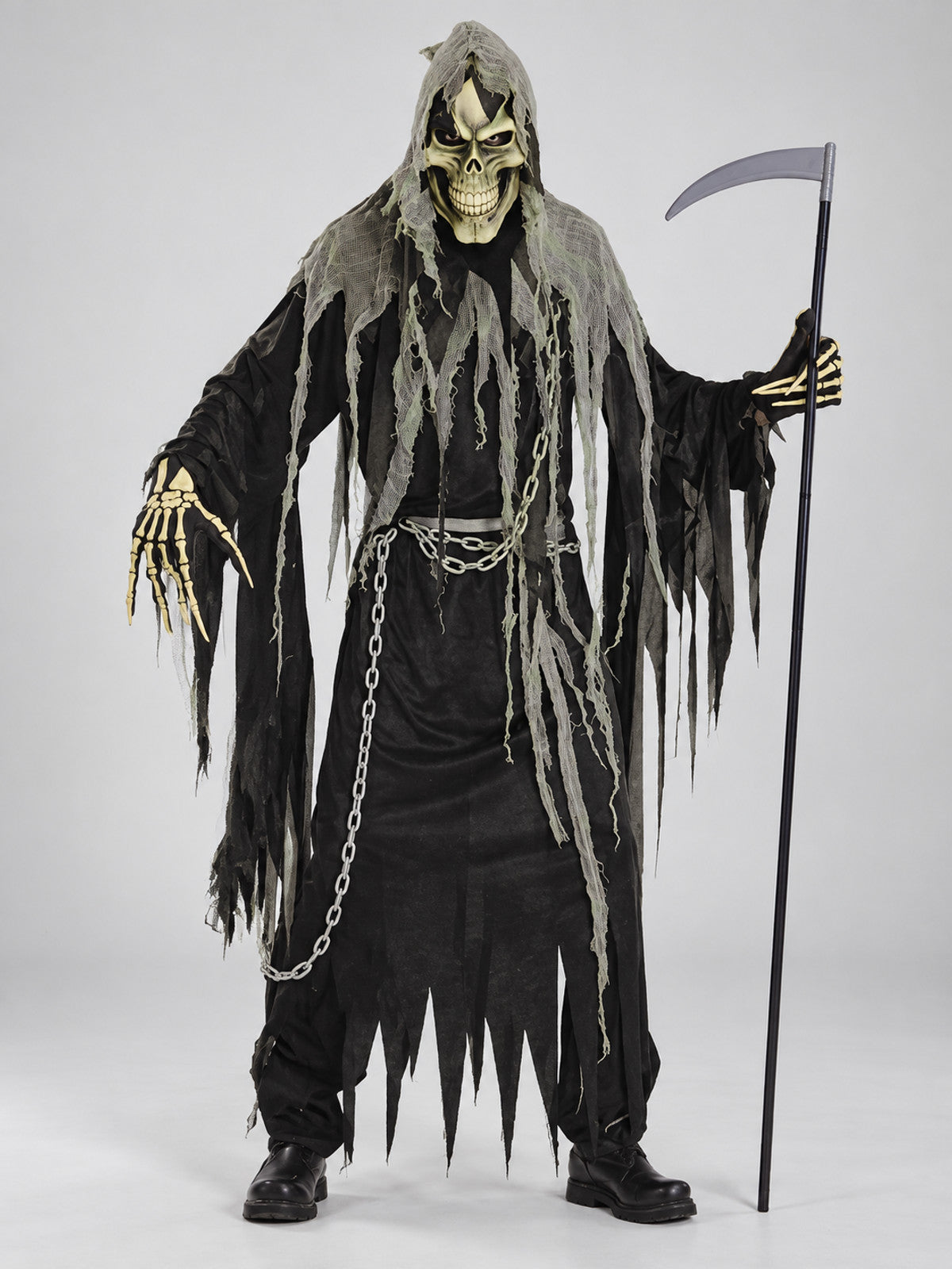 Halloween Carnival Costume, Robe, Skull Mask