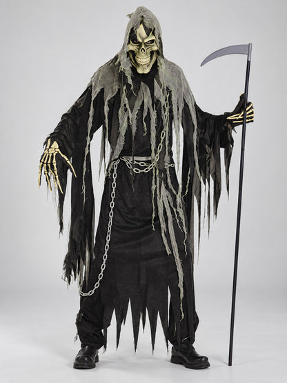 Halloween Carnival Costume, Robe, Skull Mask