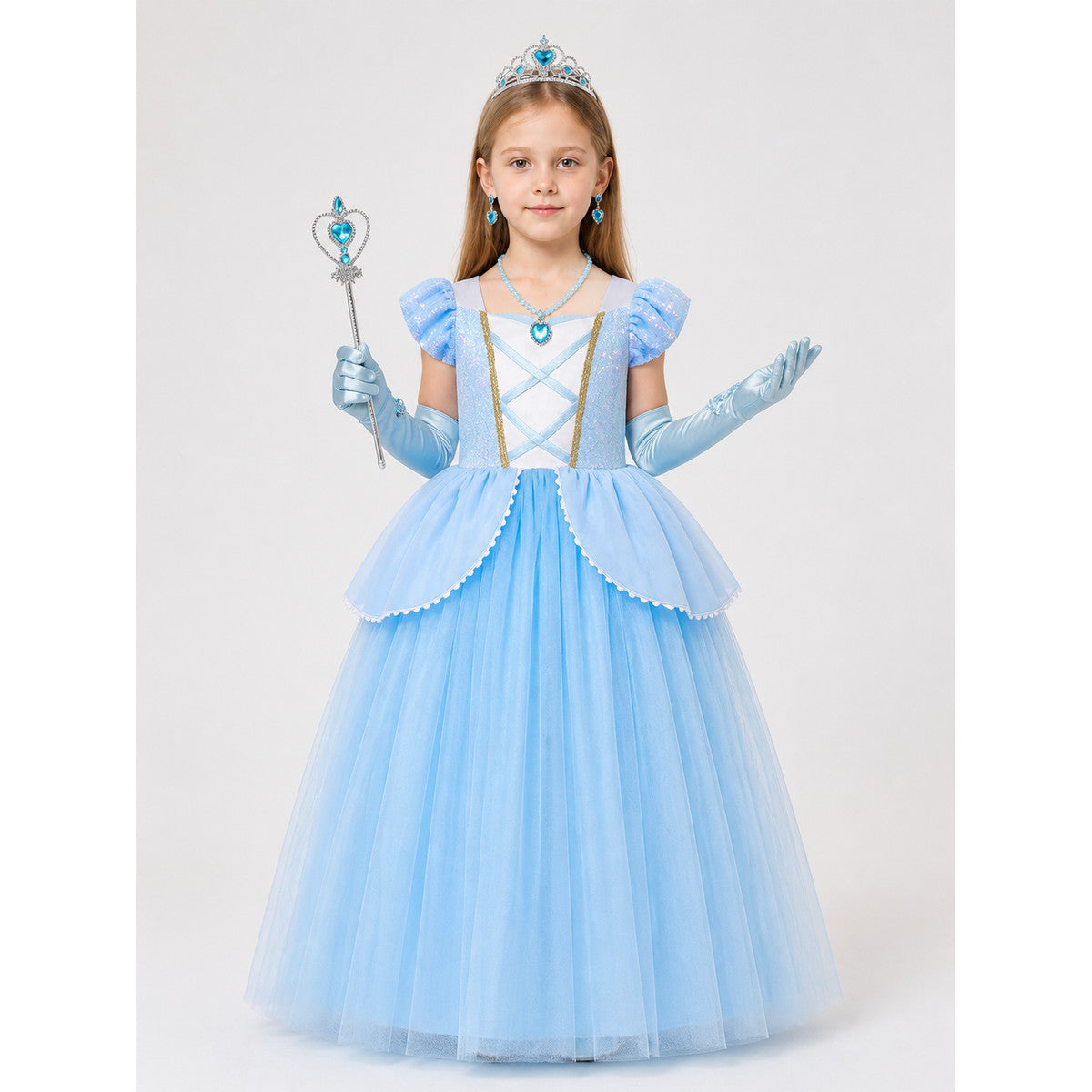Blue Princess Carnival Costume for Halloween