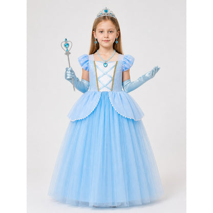Blue Princess Carnival Costume for Halloween
