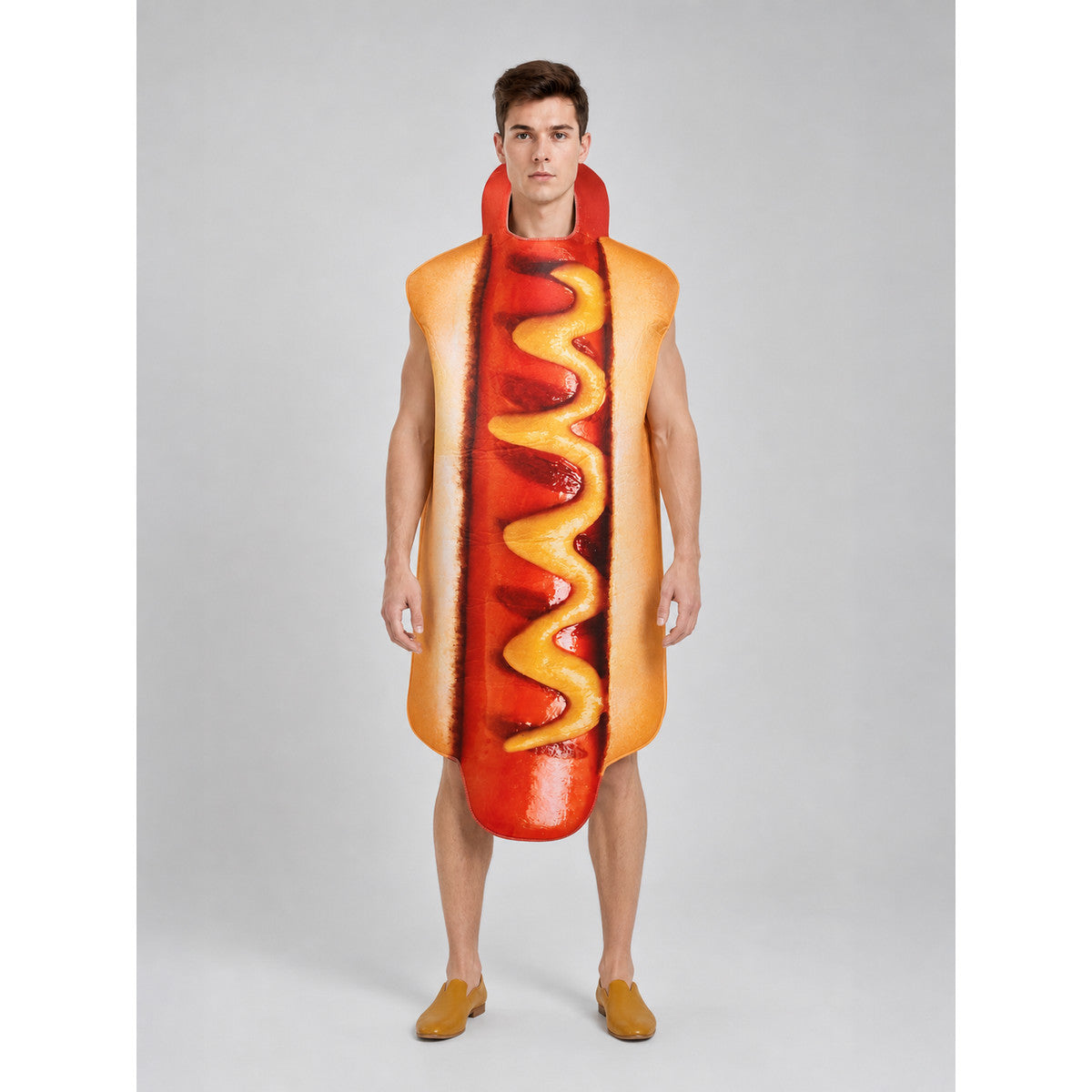 Hot Dog Costume for Halloween and Themed Parties on-model view