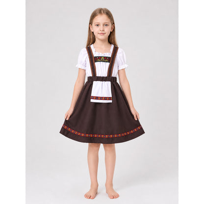 Bavarian Folk-Style Costume Dress front view