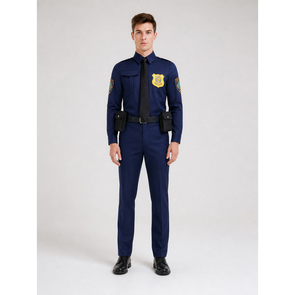 Nick Fox Cosplay Costume, Police Uniform