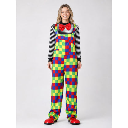 Adult Clown Costume for Halloween and Stage on-model view