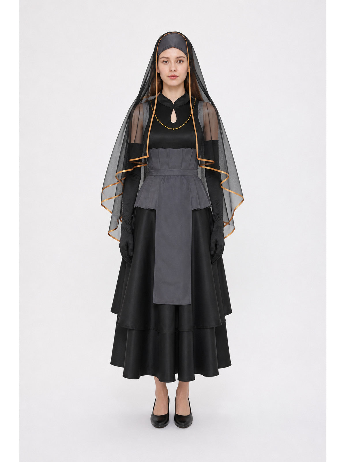 Cosplay Costume with Veil and Long Gloves main product view