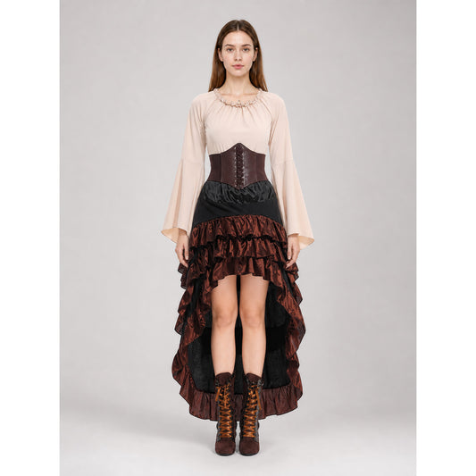 Steampunk Ruffled Costume Dress