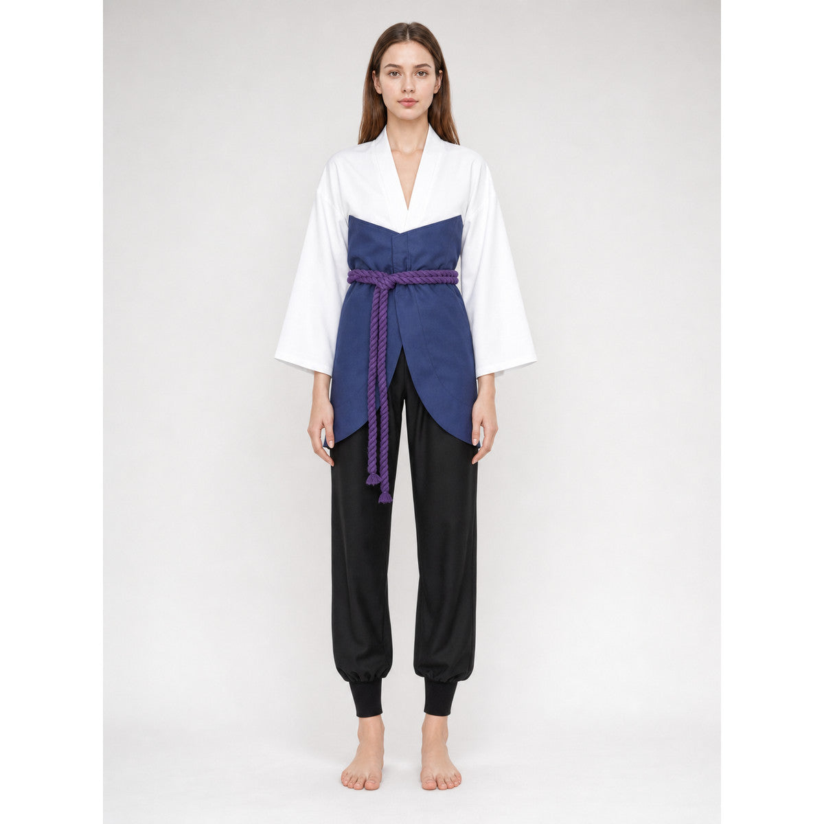 Sasuke Cosplay Costume: Jacket, Pants, and Accessories