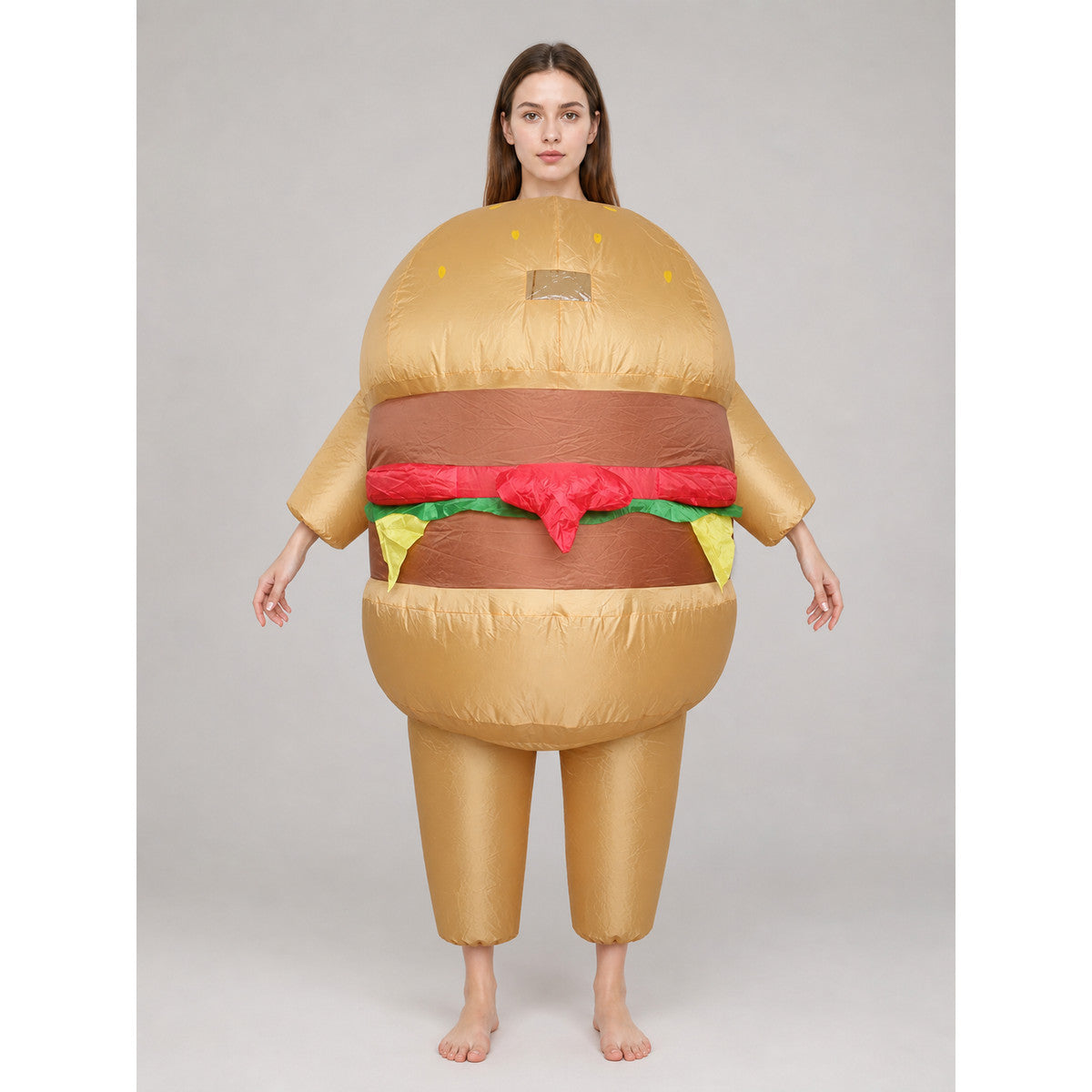One-Size Hamburger Costume for Parties