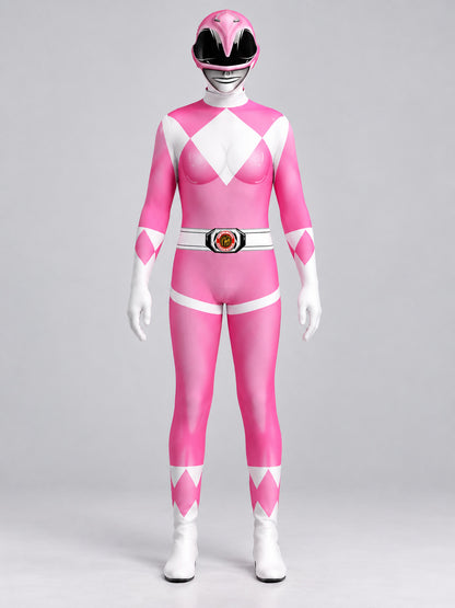 Pink Jumpsuit with White Diamonds Cosplay Costume