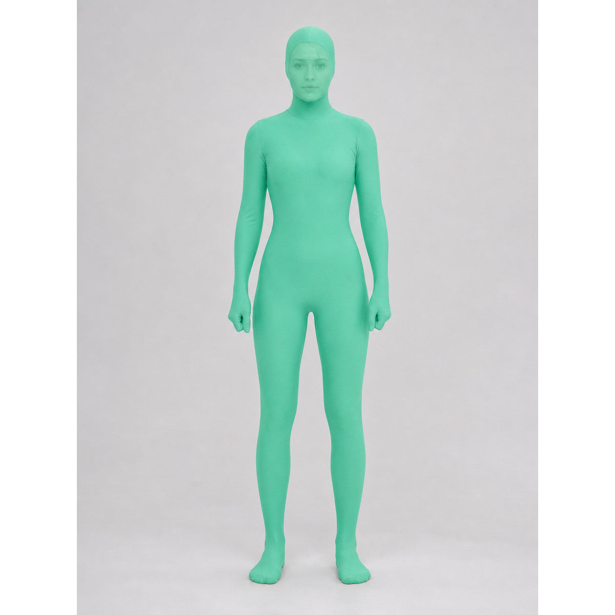 One-piece hooded costume for cosplay and stage use