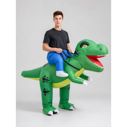 Green Inflatable Dinosaur Costume, One Size