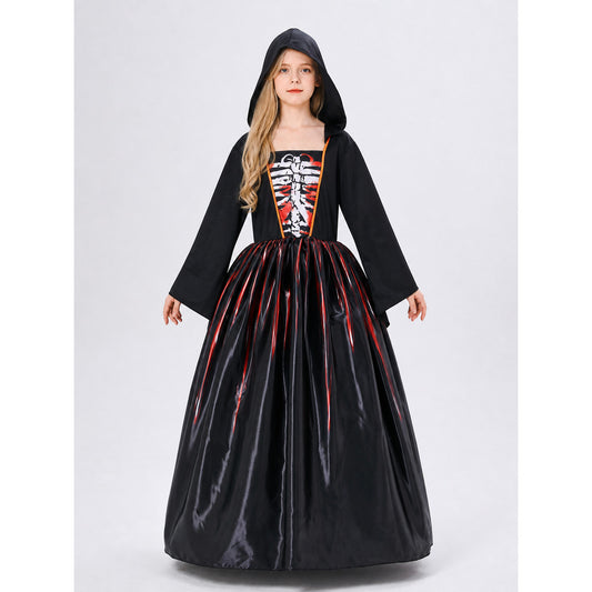 Cosplay Costume: Hooded Dress with Necklace
