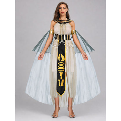 Egyptian Costume with Cape, Belt, and Arm Cuffs