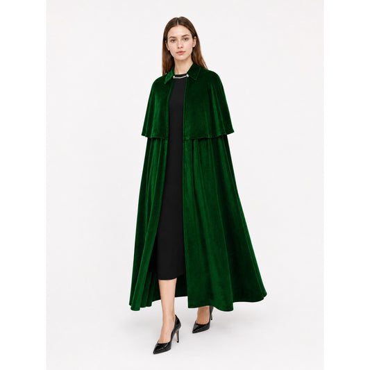 Dark Green Carnival Cape for a Costume