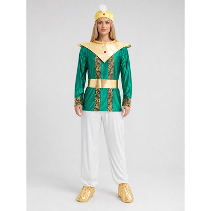 Aladdin Costume in an Eastern Style for Cosplay on-model view