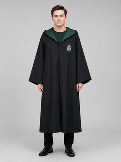 Wizard Robe with Hood and Chest Patch