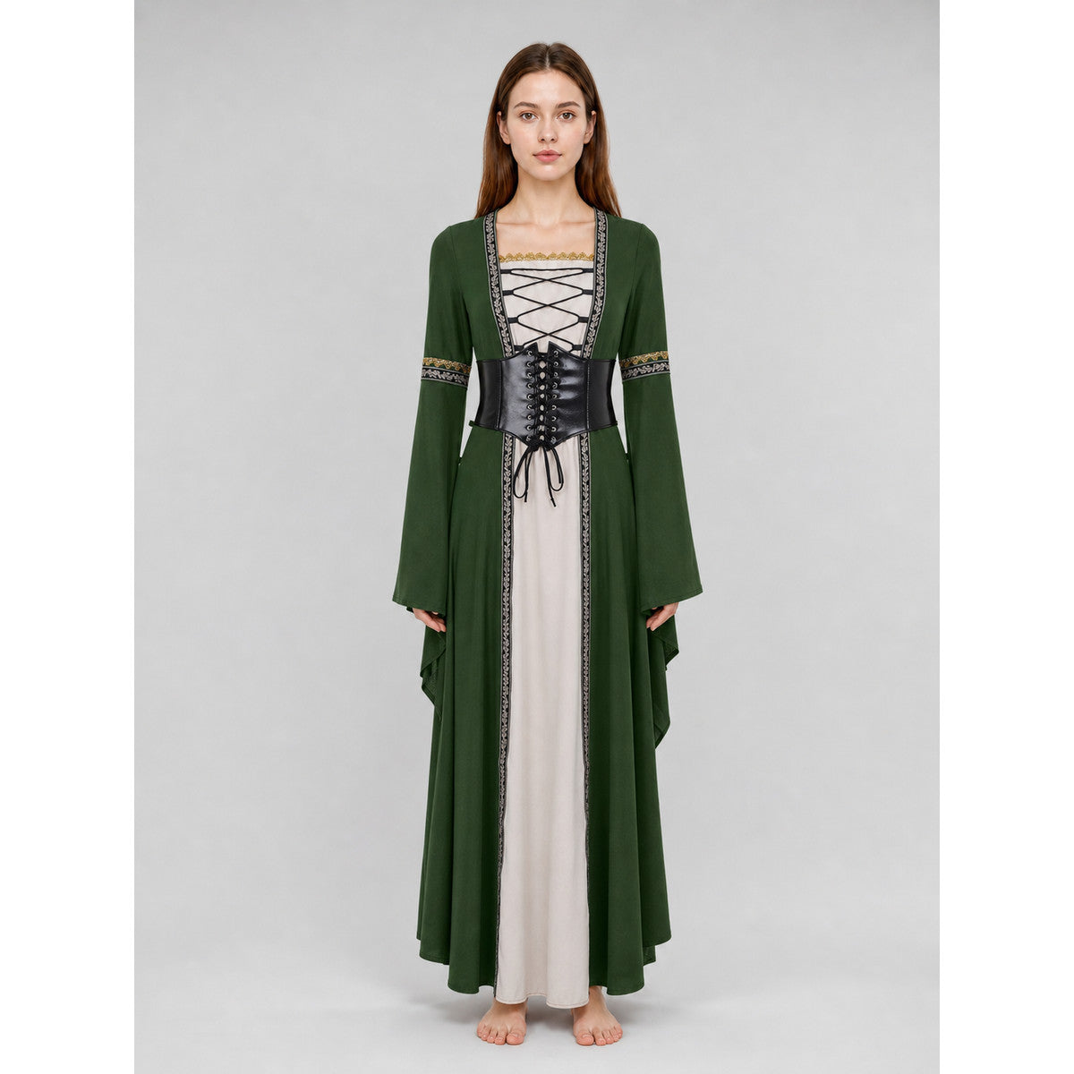 Gothic Medieval-Style Costume Dress
