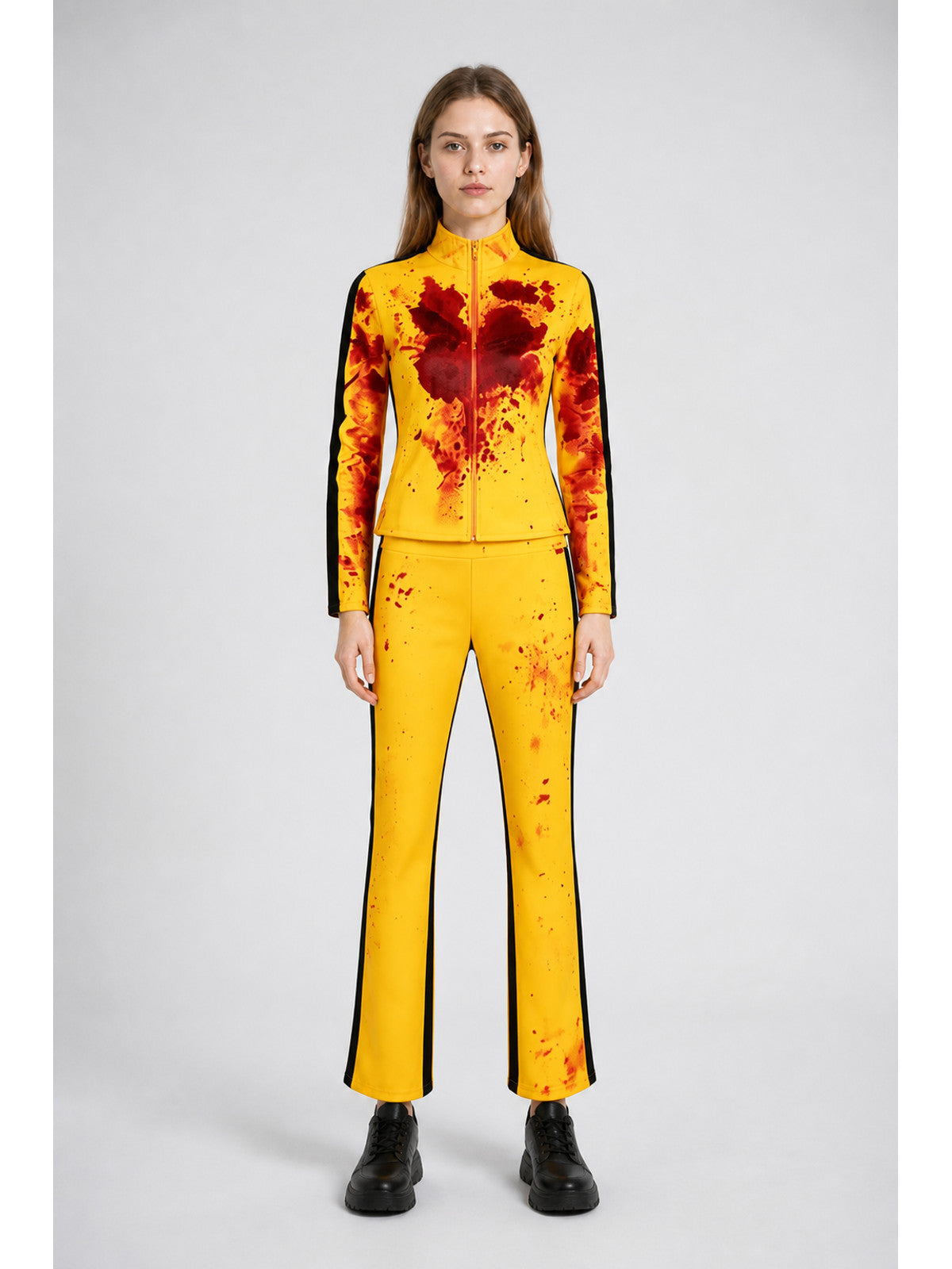 Tracksuit with Red Spots and Black Stripes main product view