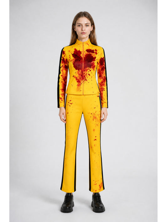 Tracksuit with Red Spots and Black Stripes main product view