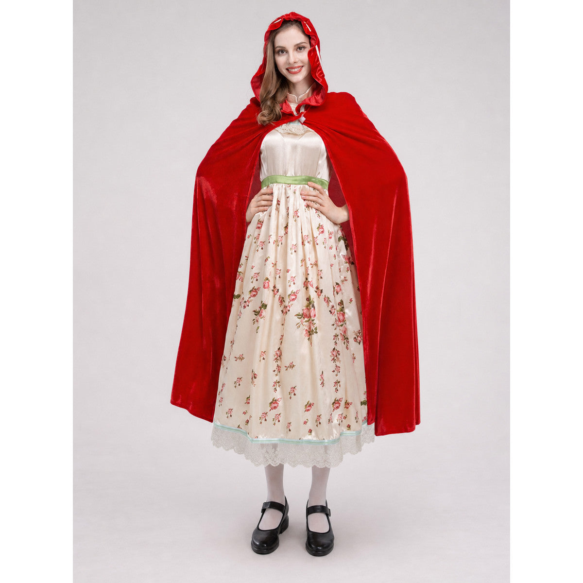 Little Red Riding Hood Costume with Dress and Cape