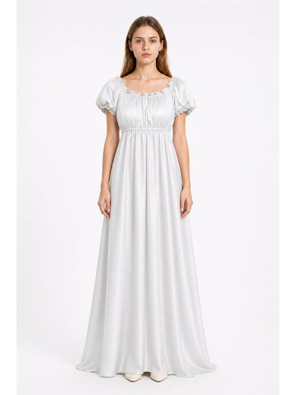 Long White Ball Gown for Cosplay main product view