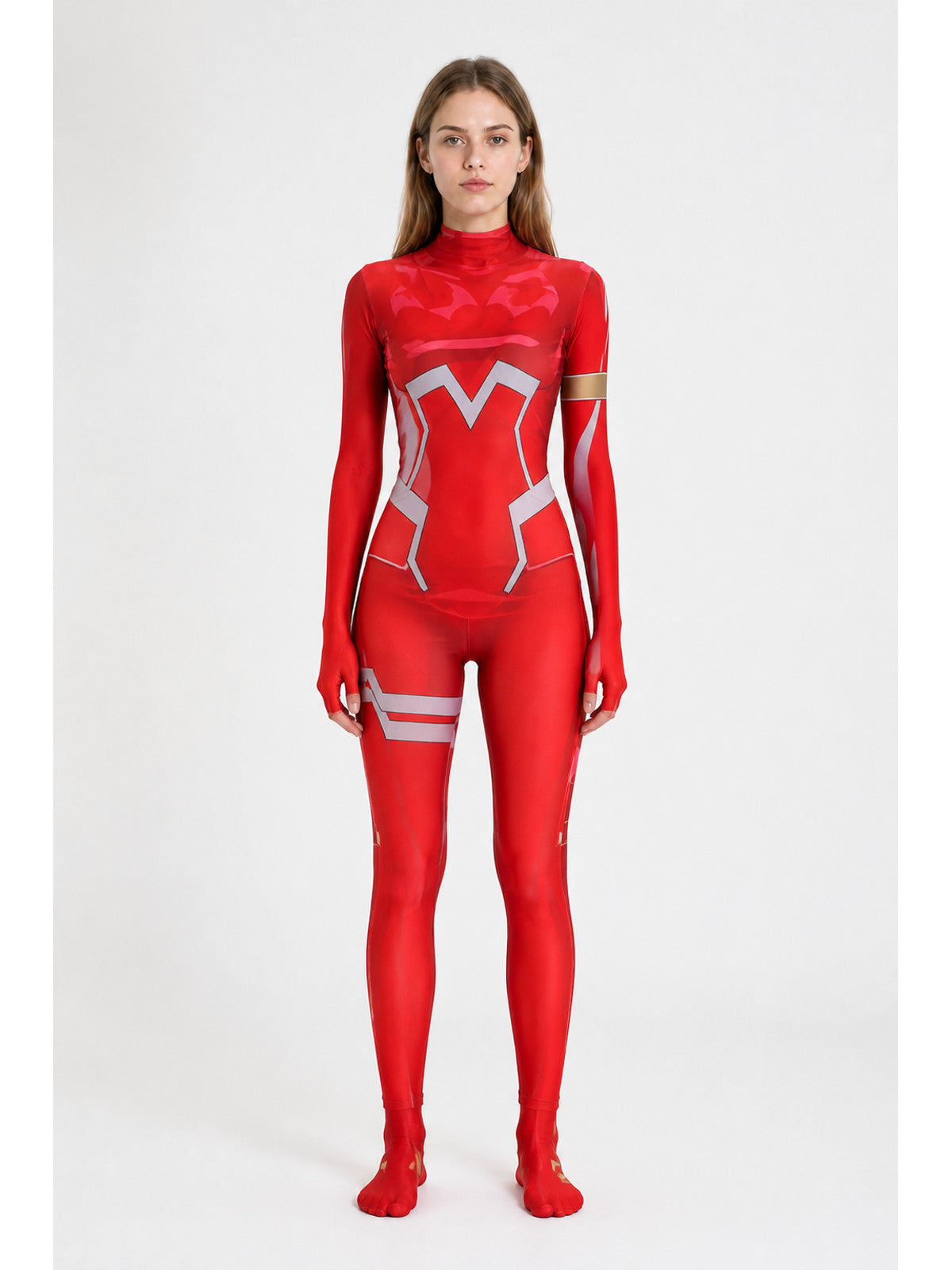 Red Tight-Fitting Spider-Man Jumpsuit main product view