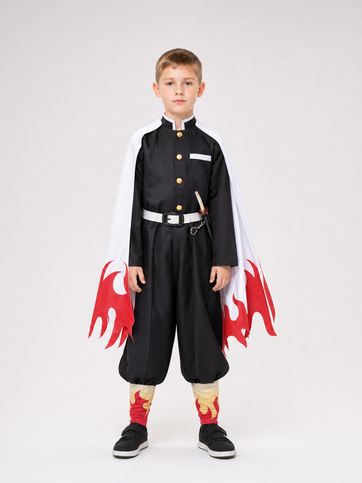 Anime-Style Costume with Cape and Accessories