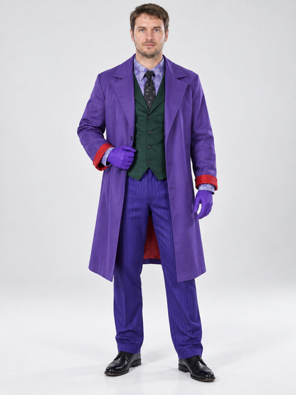 Joker Cosplay Costume: Purple with Vest