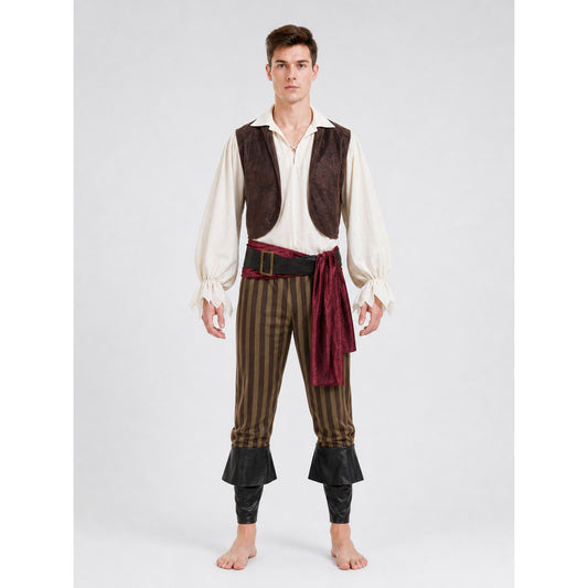 Pirate Costume for Cosplay, Carnival, and Stage