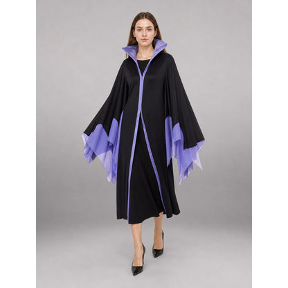 Black Witch Cosplay Carnival Cloak front view