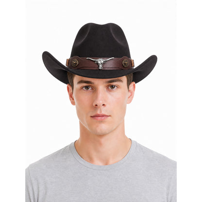Decorated Carnival Cowboy Hat front view