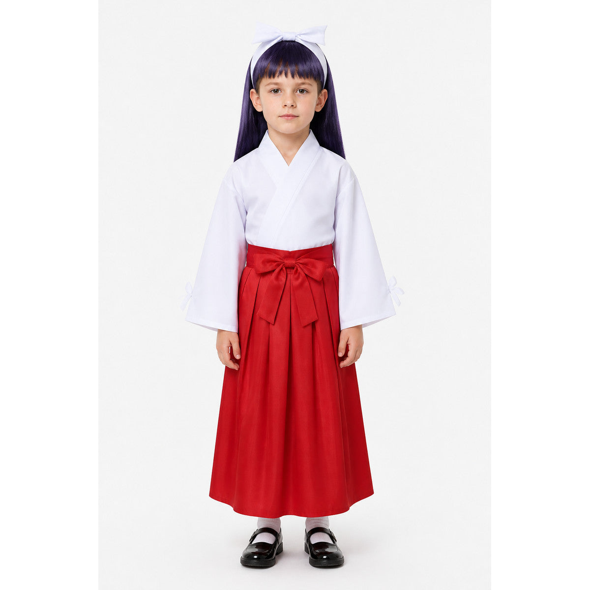 Iori Utahime Cosplay Costume with Wig and Bow main product view