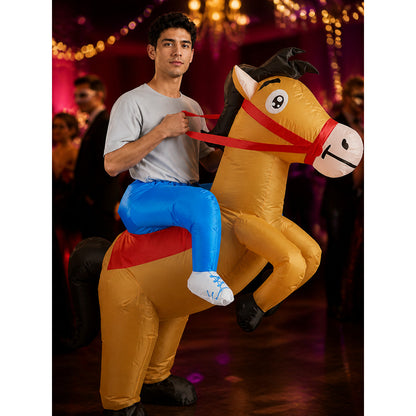 Inflatable Horse Costume for Carnival Parties on-model view