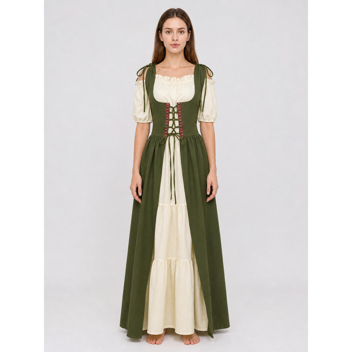 Medieval Renaissance-Style Dress Set