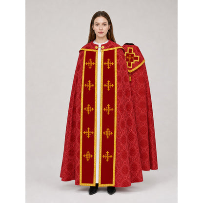 Ritual Cape with Crosses and Gold Trim