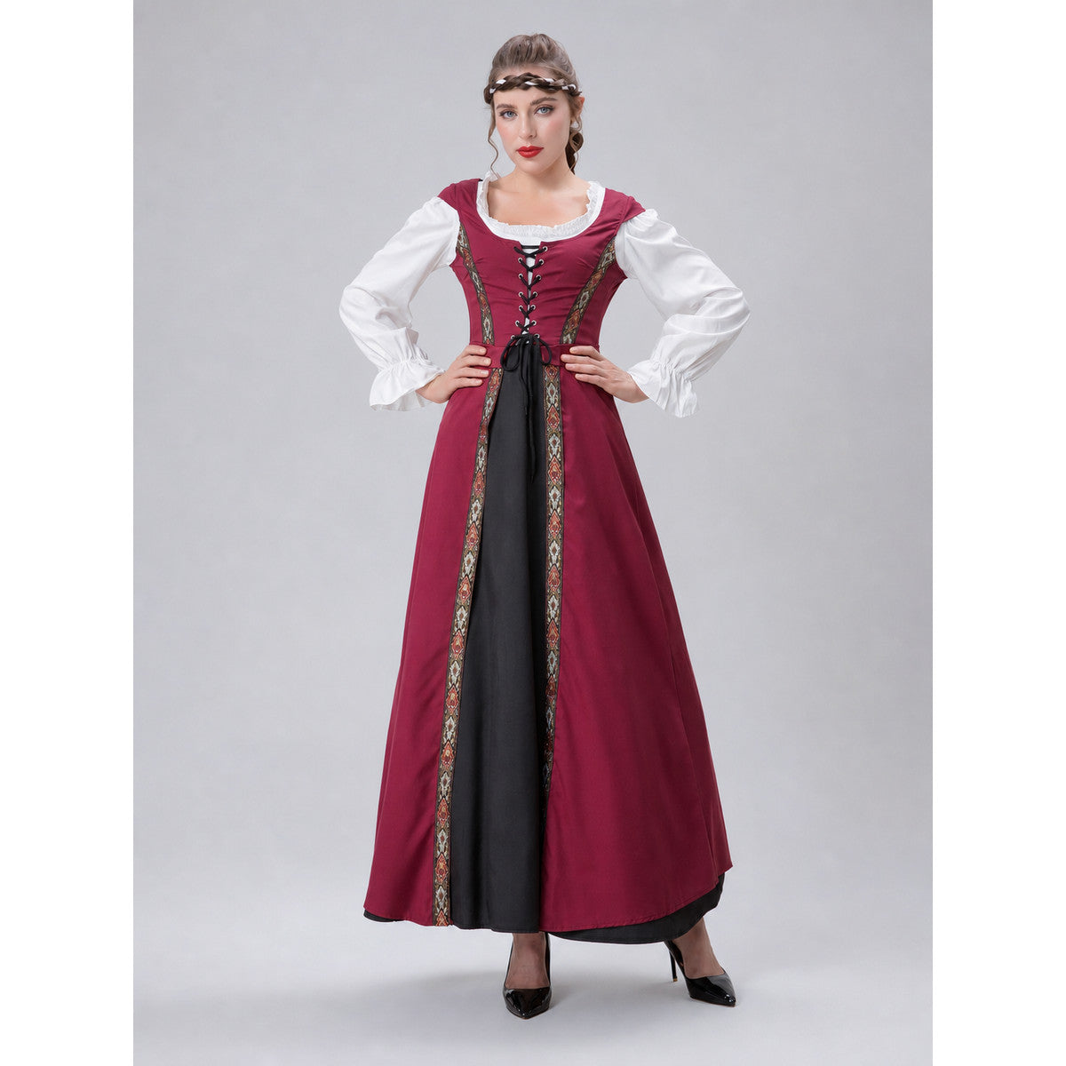 Historical Medieval-Style Cosplay Dress