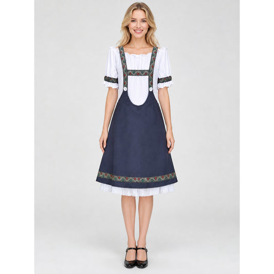 German Beer Festival Costume: Sundress and Blouse on-model view